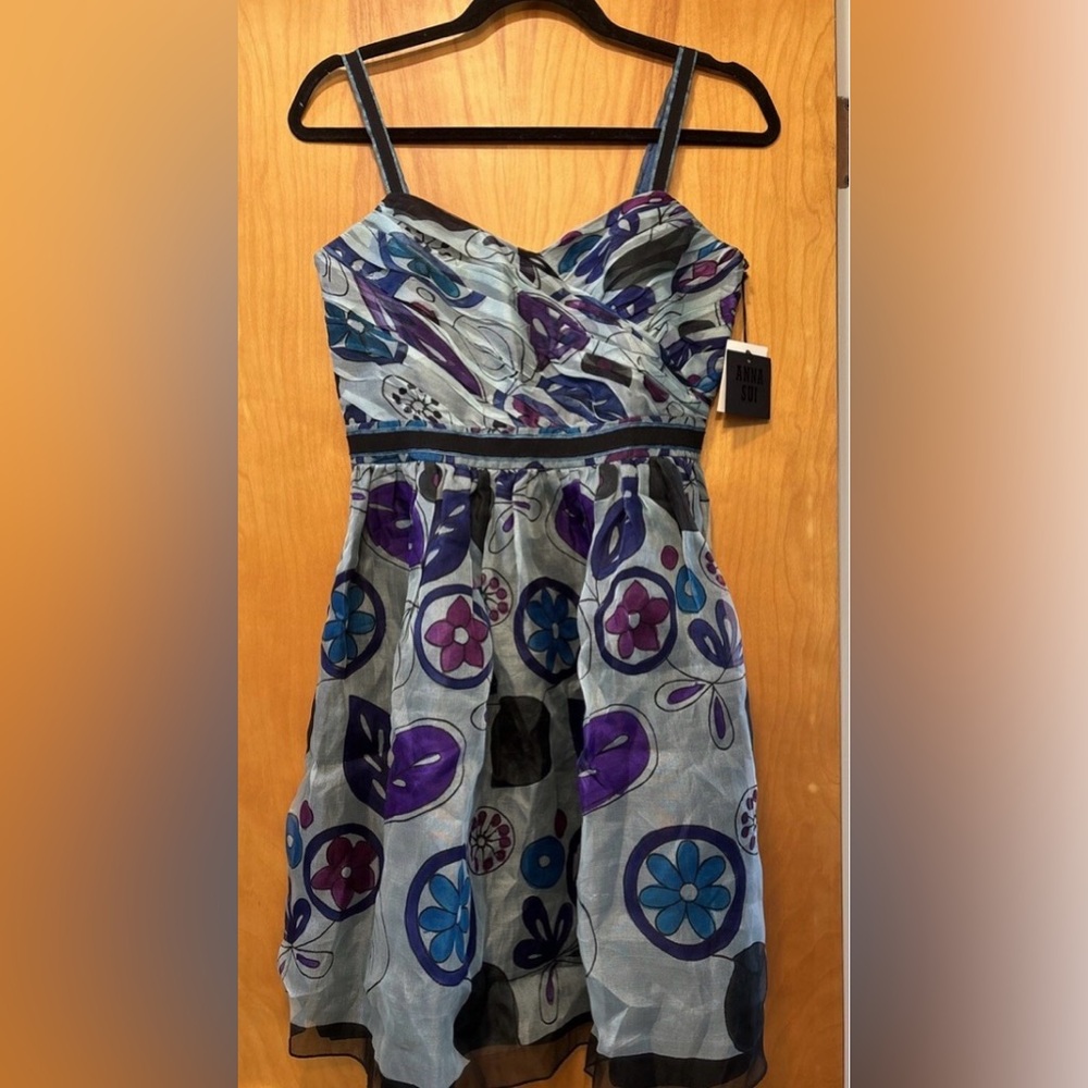 Anna Sui vintage Floral Patterned Dress